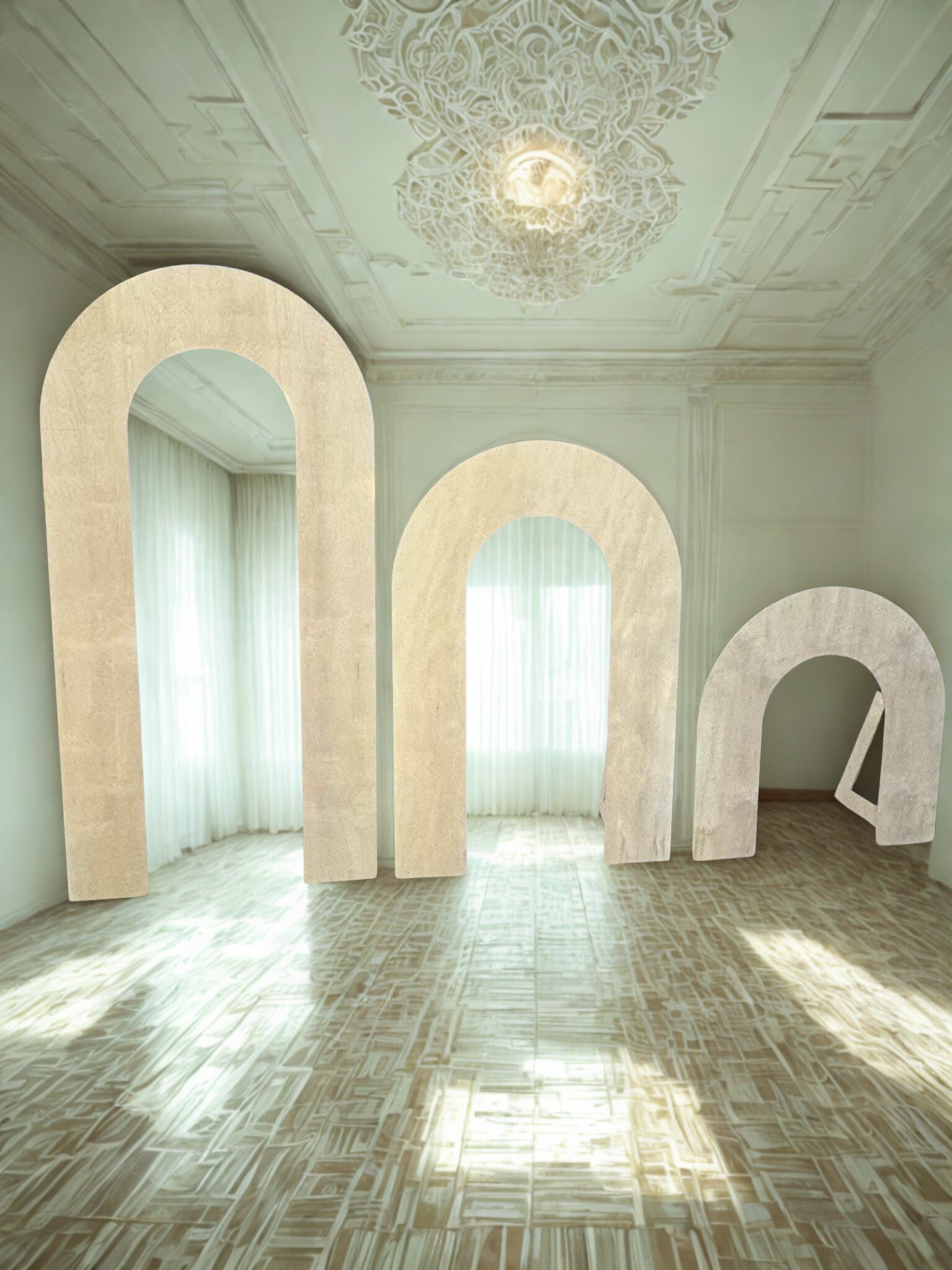 Wood Half Shape Arches