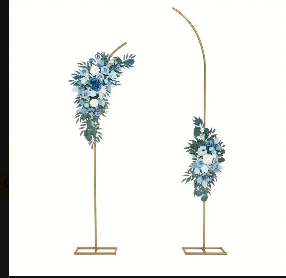 Gold Metal Curve Arches Duo