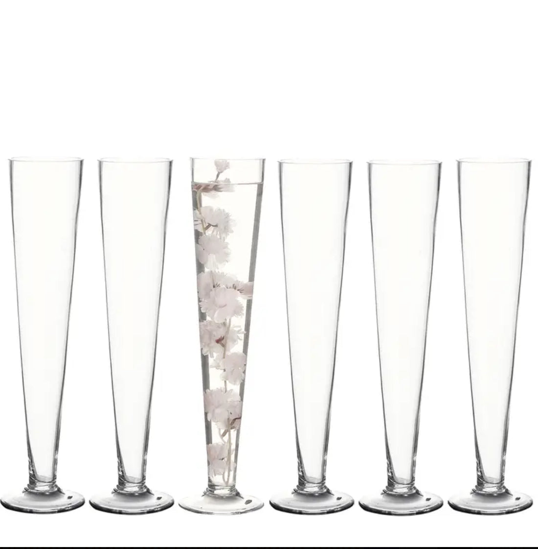 Trumpet Clear Vases
