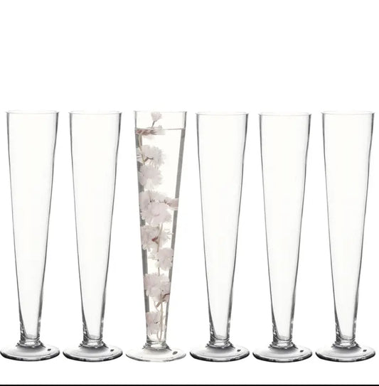 Trumpet Clear Vases