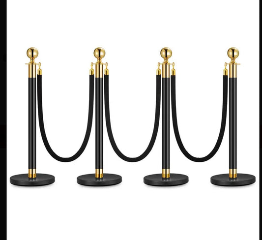 Black and Gold Stanchion