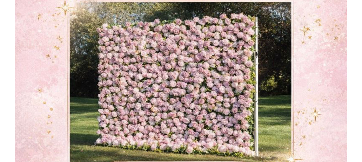 Pink Floral Wall