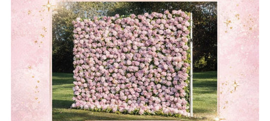 Pink Floral Wall