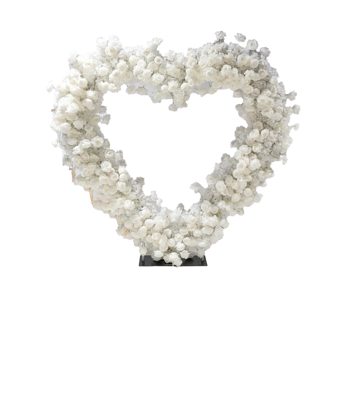 Floral heart arches
