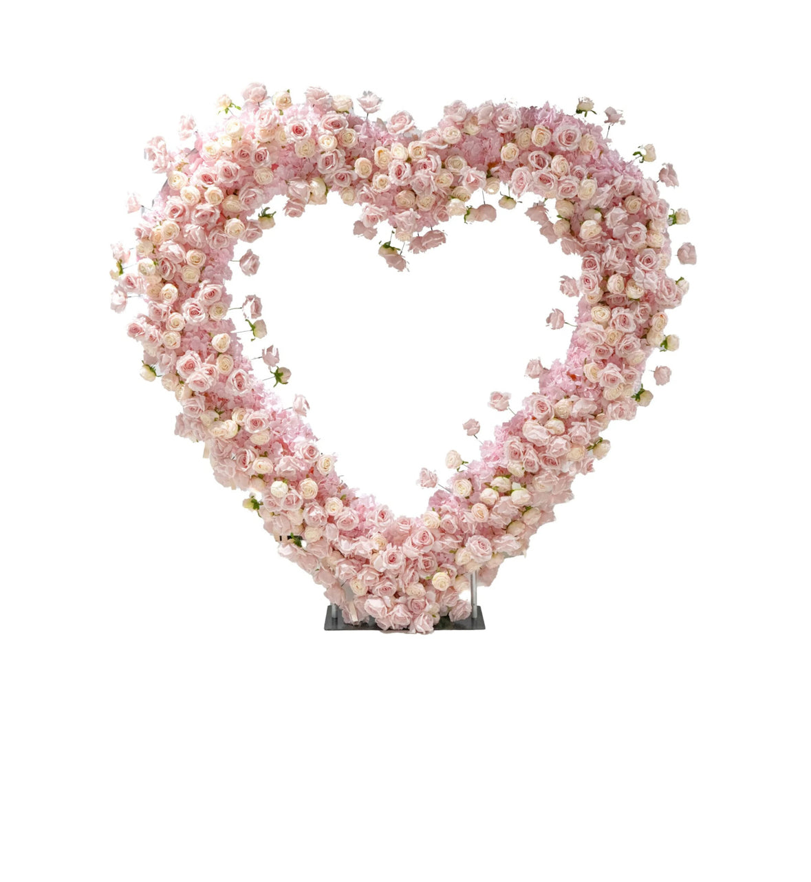 Floral heart arches