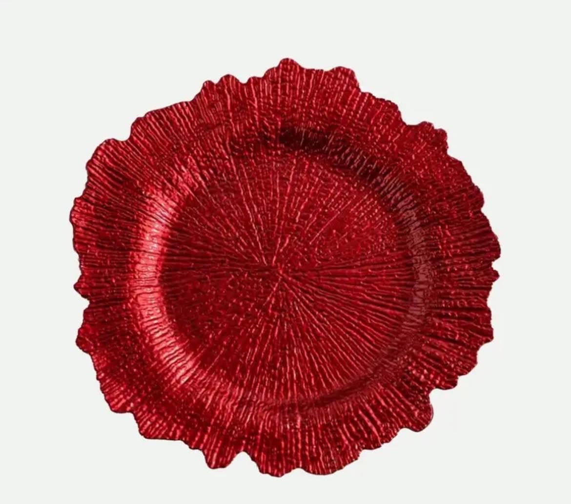 Reef Acrylic Charger Plates