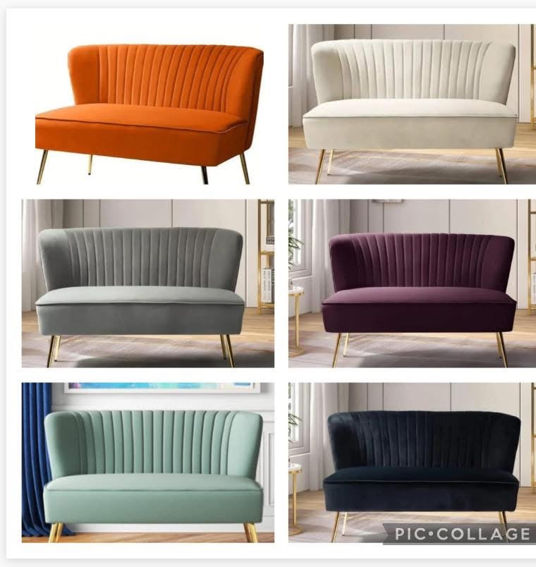 Plush Velvet Sofa