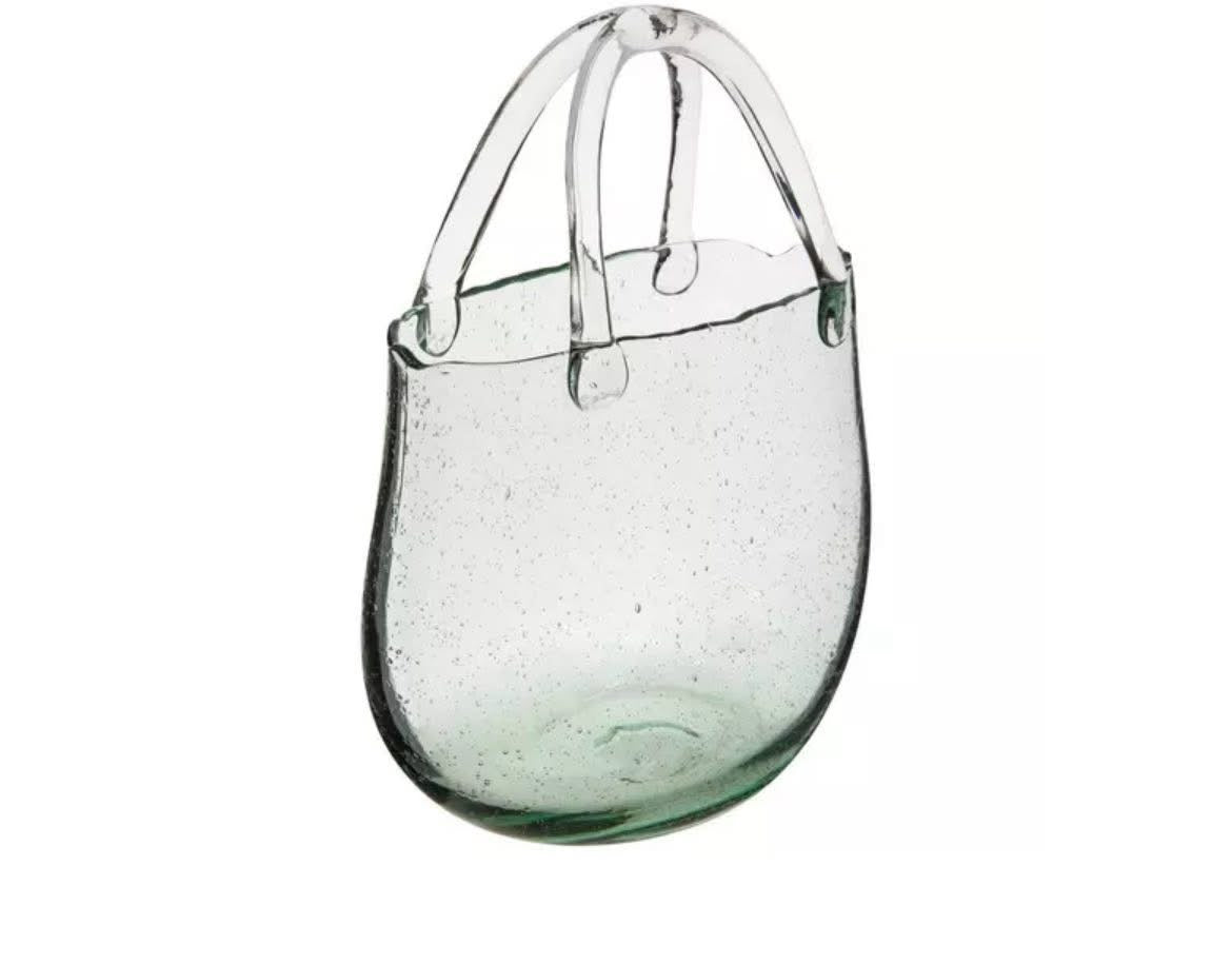 Glass Purse Vase