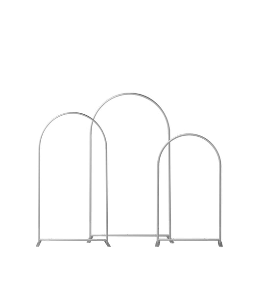 White Trio Arch Stands
