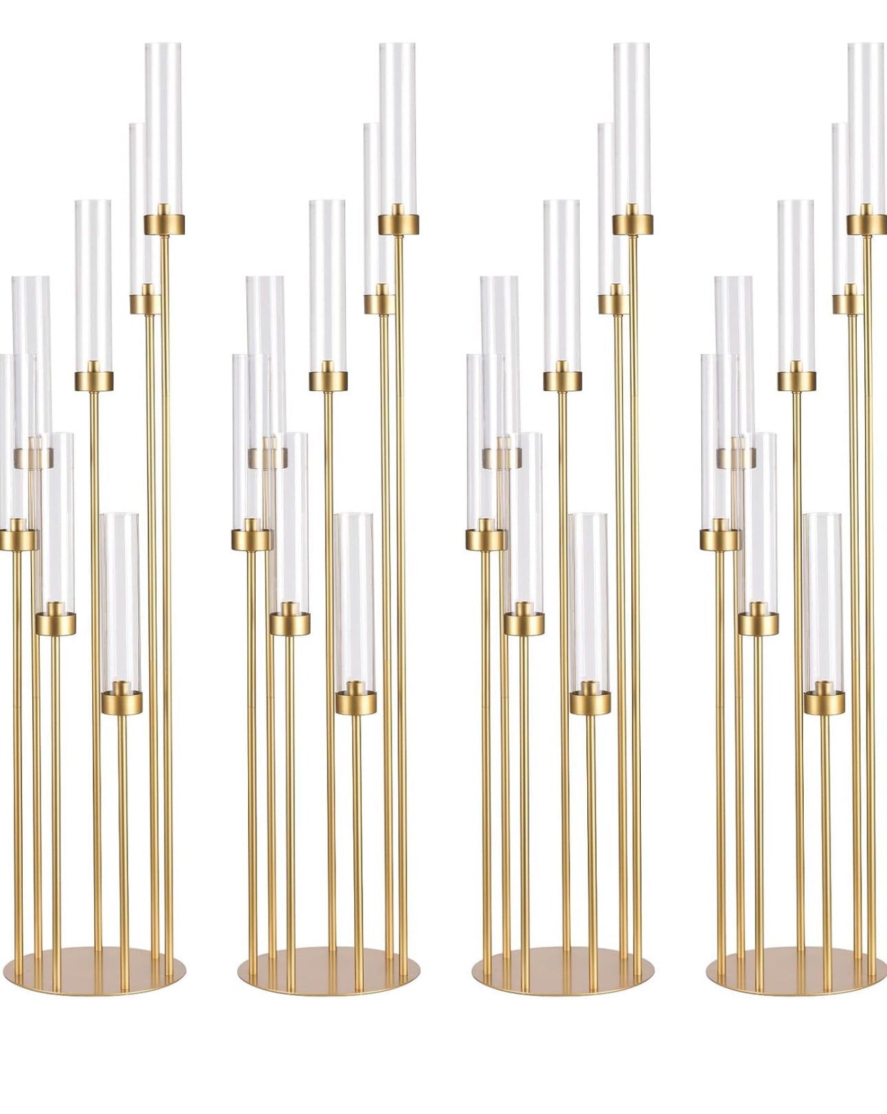 Gold 7-Arm Metal Candelabra