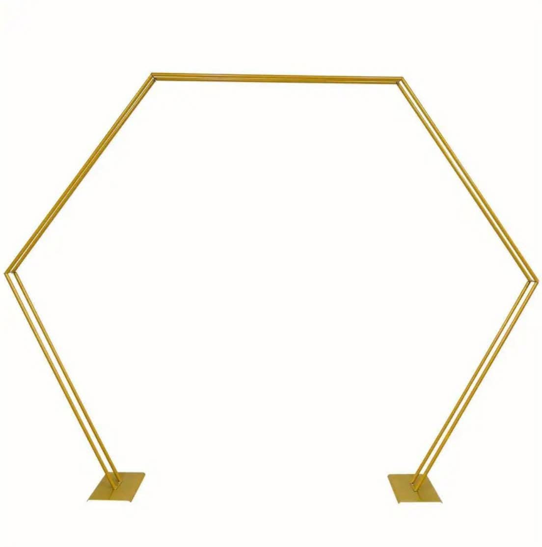 Gold Hexagon Arch