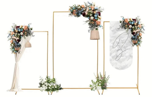 Gold Rectangle Arch Trio